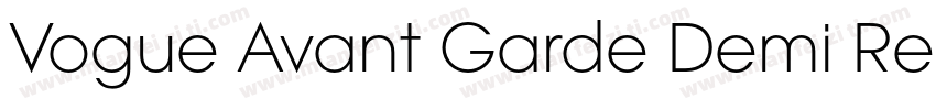 Vogue Avant Garde Demi Regular字体转换